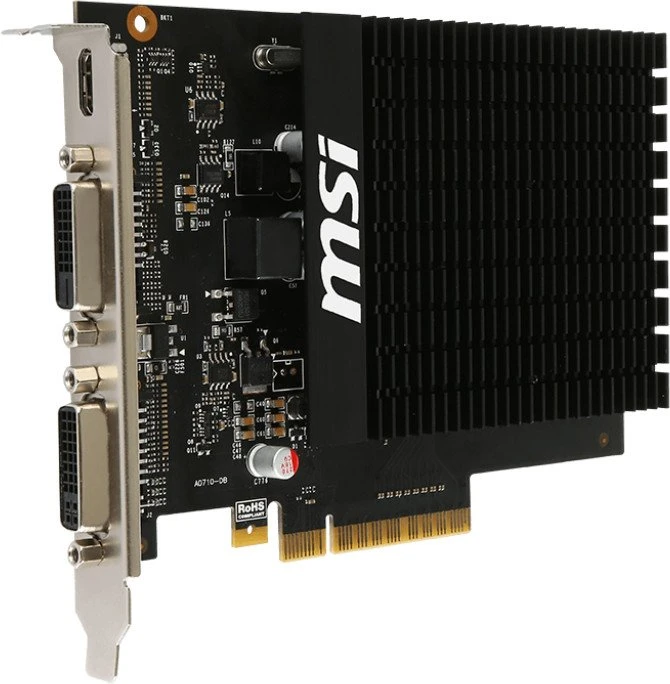 MSI GeForce GT 710 2GD3H H2D, 2GD3H H2D, 2GB DDR3, 2x DVI, Mini HDMI