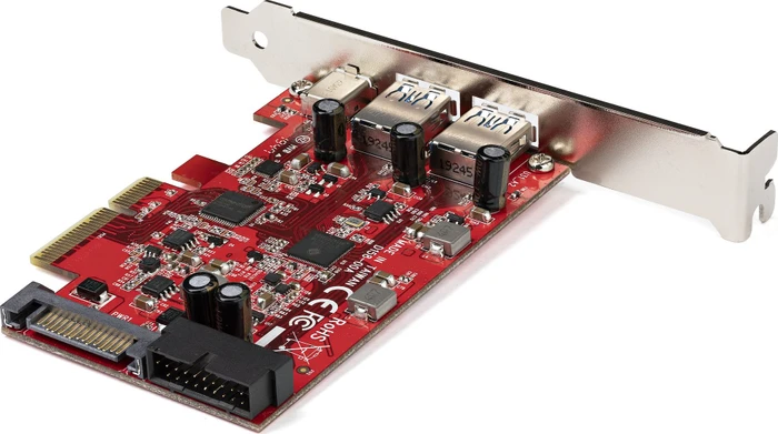 StarTech 1x USB-C 3.1, 2x USB-A 3.1, 1x USB 3.0 Header, PCIe 3.0 x4