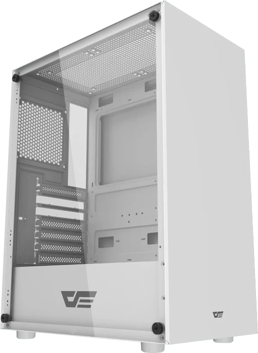 DarkFlash DK100 White, Glasfenster