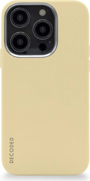Decoded AntiMicrobial Silicone Back Cover für Apple iPhone 14 Pro Max Sweet Corn