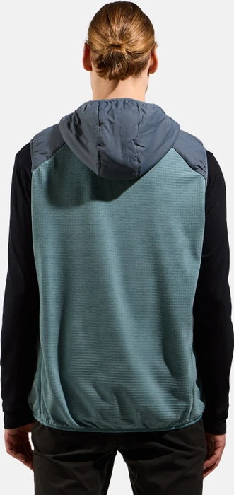Odlo Ascent Wool Insulated Hybrid Weste dark slate/arctic (Herren)