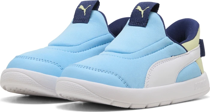 Puma Courtflex V3 Sliptech vibrant blue/puma white/apple spritz (Junior)