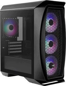 AeroCool Aero One Mini Frost, schwarz, Glasfenster (ACCS-PB18043.11)
