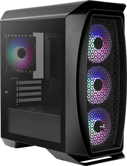 AeroCool Aero One Mini Frost, schwarz, Glasfenster