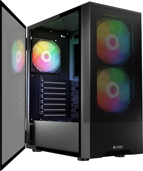 Logic Concept Arya ARGB Black, Glasfenster