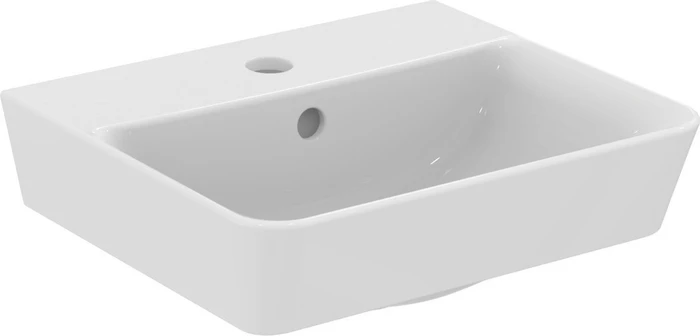 Ideal Standard Connect Air Handwaschbecken 40x35cm, mit Hahnloch, mit Überlauf, weiß glänzend (E030701)