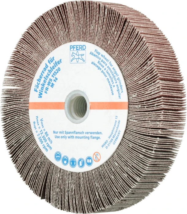 Pferd FR WS 11520 M14 A 120 Lamellenschleifwalze K120, 115x20mm, 2 Stück