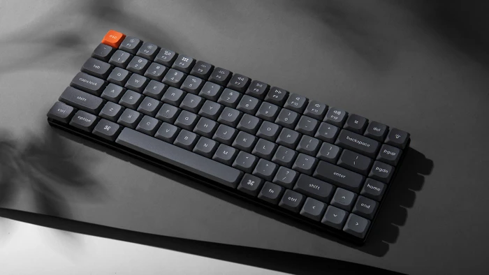 Keychron K3 Max, grau, LEDs RGB, hot-swap, Gateron LOW PROFILE 2.0 RED, USB/Bluetooth, US