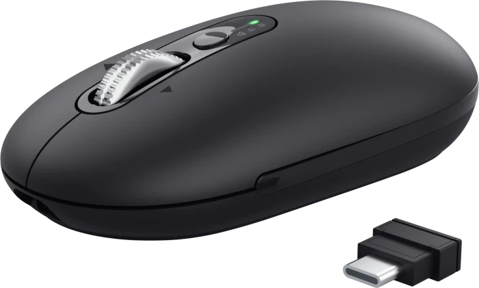 Trust Seron Hyperscroll Slim Wireless Mouse, schwarz, USB/Bluetooth