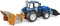 Bruder New Holland T5.120 mit Frontlader, Ladekasten, Gabeln und Rundballen Vorschaubild