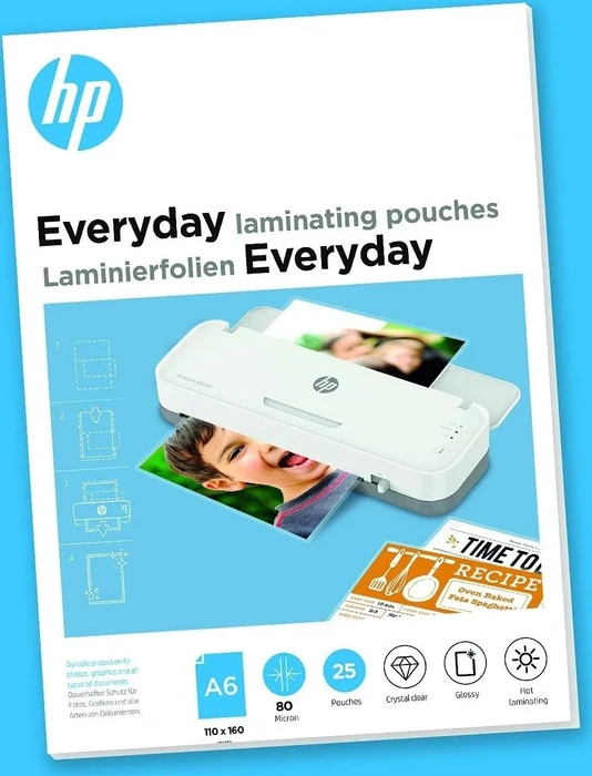 HP Laminierfolien Everyday, A6, 2x 80µm, 25 Stück