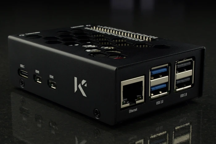 KKSB Aluminiumgehäuse für Raspberry Pi 5, schwarz