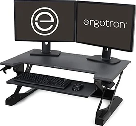 Ergotron WorkFit TL Schreibtischaufsatz 95x64cm schwarz/schwarz