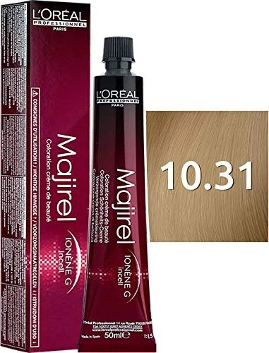 L'Oréal Majirel Haarfarbe 10.31 platinblond gold asch, 50ml