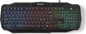 Nedis Gaming Tastatur, LEDs RGB, schwarz, USB, ND (GKBD100BKND)