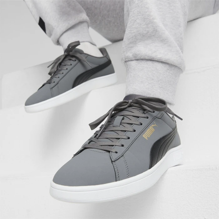 Puma Smash 3.0 Buck Sneakers cool dark grey/puma black/puma gold/puma white (Damen)