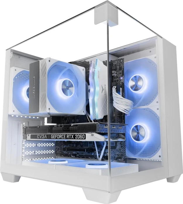 Mars Gaming MC-VISIONM White, Glasfenster