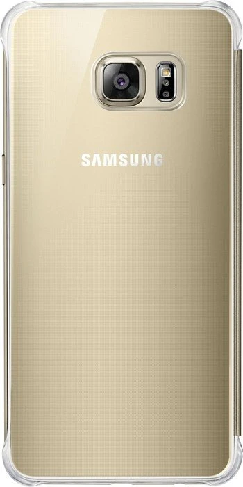 Samsung Clear View Cover für Galaxy S6 Edge+ gold