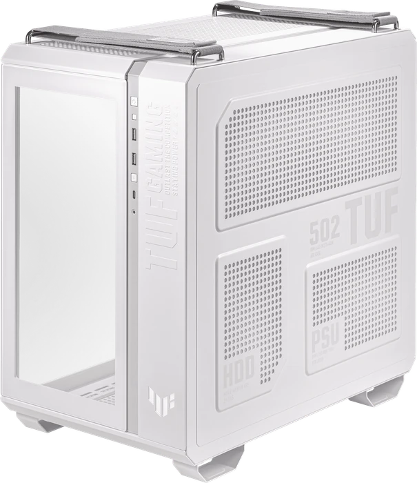 ASUS TUF Gaming GT502 White Edition, Glasfenster