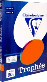 Clairefontaine Trophée Universalpapier matt ziegelrot, A4, 80g/m², 100 Blatt