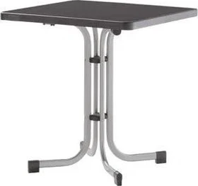 Sieger Boulevard mecalit-Pro Klapptisch 70x70cm graphit/schieferdekor anthrazit
