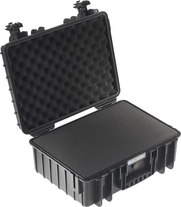 B&W International Outdoor Case Typ 5000 Koffer schwarz mit Schaumstoffeinsatz