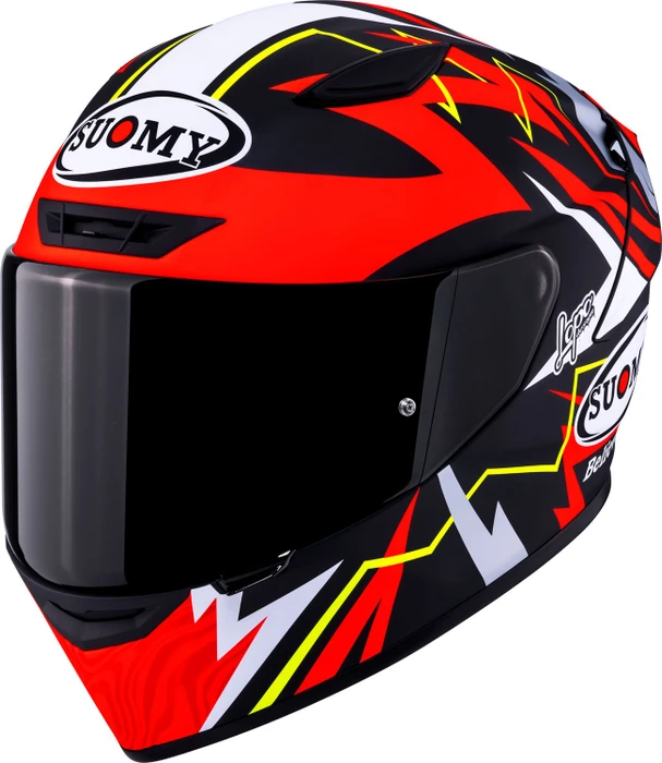 Suomy Track-1 Sam Lowes Replica 2025 matt rot/schwarz/weiß/gelb
