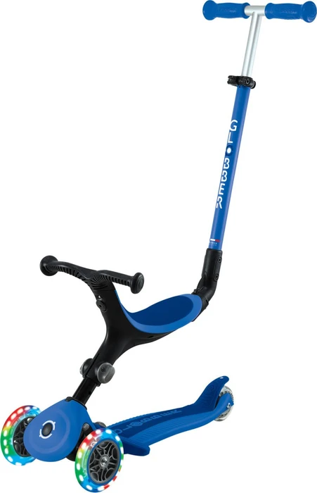 Globber Go Up Active Lights Kickboard navy blue/black