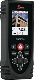 Leica DISTO X4 Batterie-Laser-Entfernungsmesser inkl. Tasche