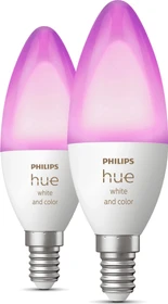 Philips Hue White and Color Ambiance 470 LED-Bulb E14 4W, 2 Stück