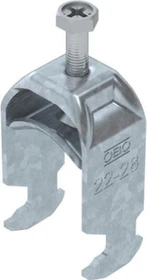 OBO Bettermann Bügelschelle 2056 H-Fuß, 1-fach, Metalldruckwanne, FT