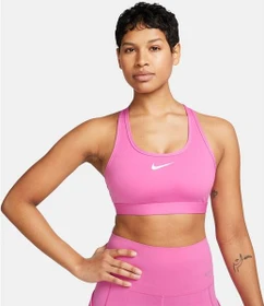 Nike Swoosh Medium Support Sport-BH playful pink/white (Damen)