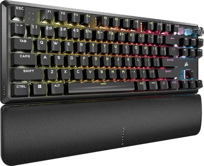 Corsair Gaming K70 PRO TKL Magnetic-Mechanical, PBT, schwarz, Corsair MGX Hyperdrive, USB, US