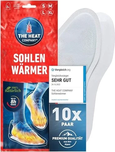 The Heat Company Sohlenwärmer Einlegesohlen, 10 Paare