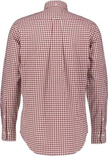 Gant Regular Fit Classic Gingham Popeline Hemd langarm plumped red (Herren)