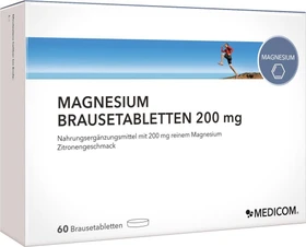 Medicom Magnesium 200mg Brausetabletten, 60 Stück