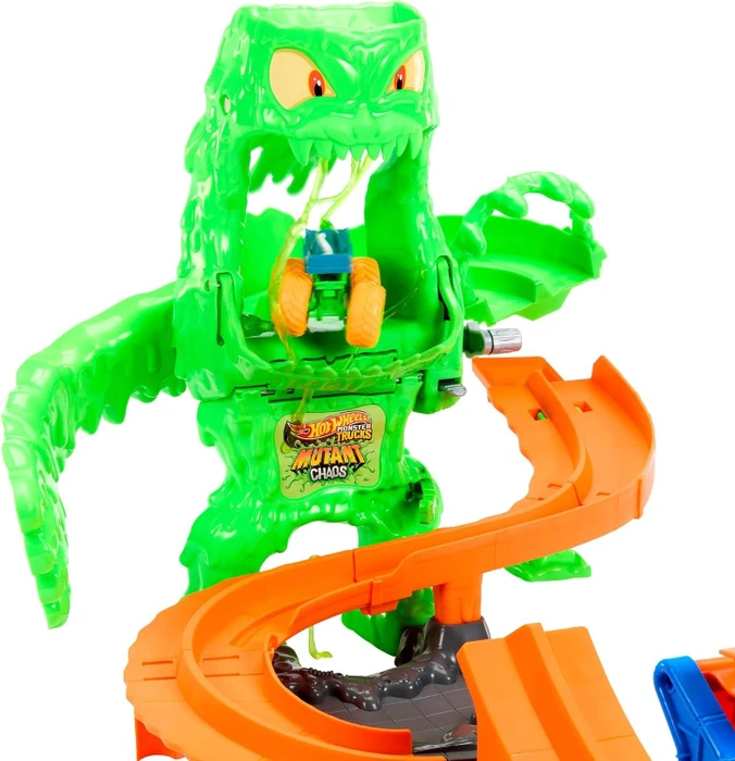 Mattel Hot Wheels Monster Trucks Monster Trucks Mutant Monster Takedown Playset