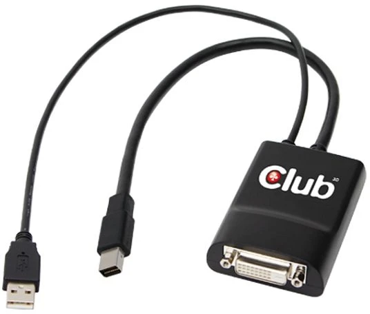 Club 3D aktiver Mini DisplayPort/Dual-Link DVI Adapter 330MHz
