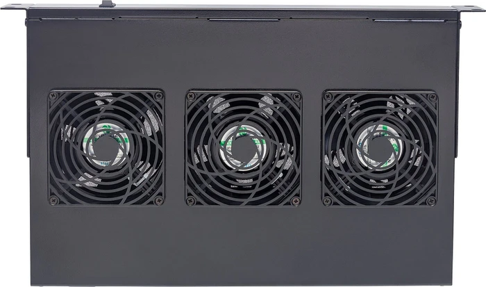 Intellinet Dachlüftereinheit für 19" Netzwerk- und Serverschränke, 3 Lüfter, schwarz, 1HE