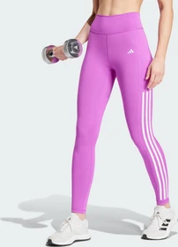 adidas Optime 3-Streifen Full-Length Hose lang purple burst (Damen)