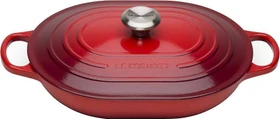 Le Creuset Signature Gusseisen Oblong Bräter 3.4l kirschrot
