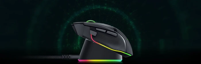 Razer Mouse Dock Pro + Wireless Charging Puck, Maus-Ladestation, schwarz