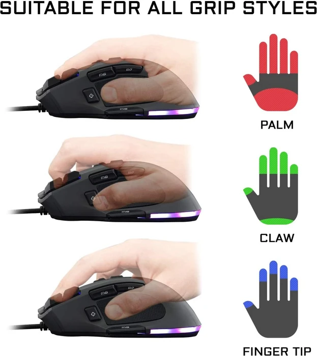 The G-Lab Kult Nitrogen CORE Gaming Mouse, schwarz, USB