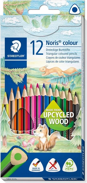 Staedtler Noris colour 187 Buntstift sortiert, Kartonbox, 12er-Set
