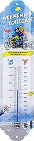 Nostalgic Art Retro Thermometer MOTOmania Weekend Forecast, analog