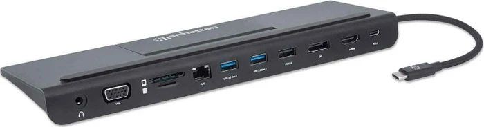 Manhattan 11-in-1 Docking Station, USB-C 3.0 [Stecker]