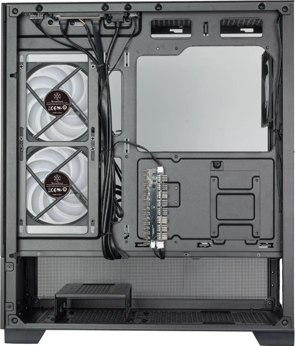 SilverStone Lucid 05, schwarz, Glasfenster