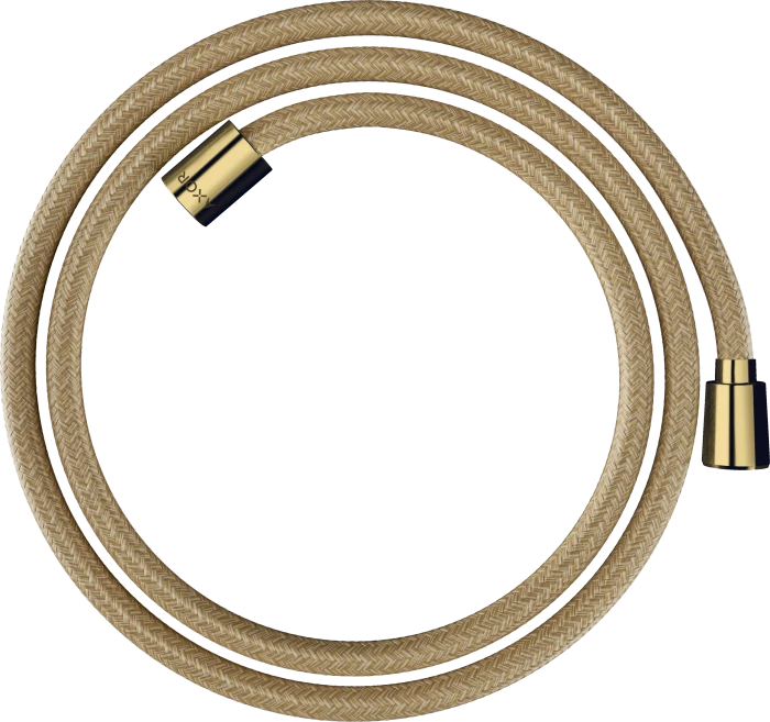 Hansgrohe AXOR ShowerSolutions Textilbrauseschlauch 1.60m mit konischer und zylindrischer Mutter polished gold optic