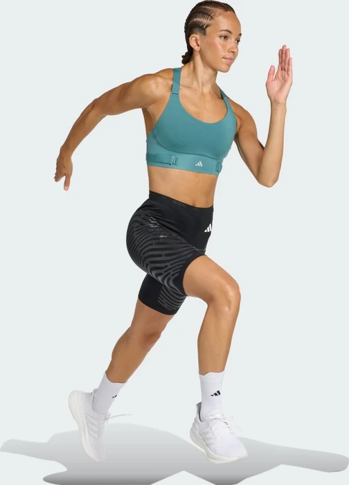 adidas FastImpact Luxe Run High-Support Sport-BH preloved teal (Damen)