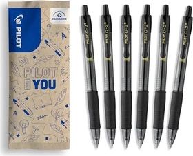 Pilot G2-7 Medium Tintenroller (Mine), 6er-Set